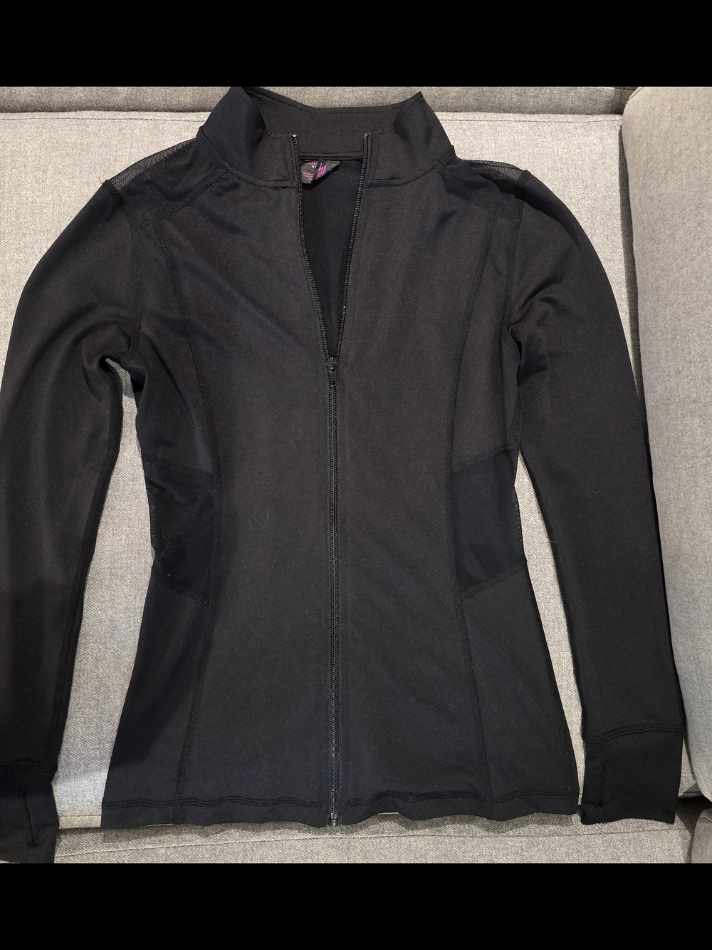 Women's Material Girl Active Black Zip-Front Jacket